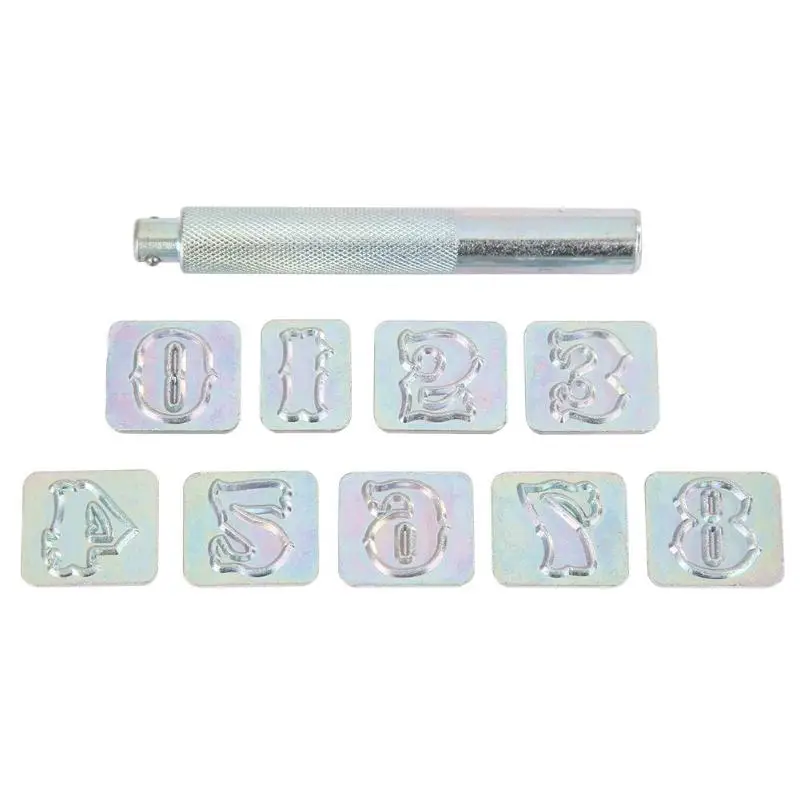 9pcs Metal Number Stamps Carbon Steel Wood Leather Copper Punching Stamper Set Use Conveninently and Operation Simple
9pcs Metal Number Stamps Carbon Steel Wood Leather Copper Punching Stamper Set Use Conveninently and Operation Simple