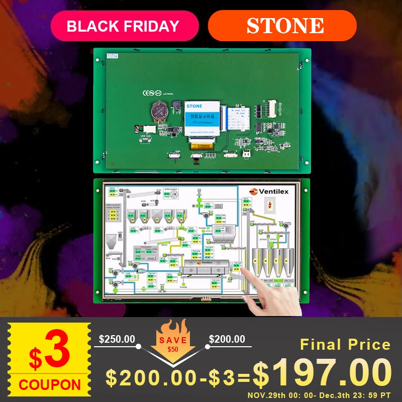 STONE STVA101WT-01 10.1 Inch Intelligent TFT LCD Module With 3 Year Warranty 100PCS
STONE STVA101WT-01 10.1 Inch Intelligent TFT LCD Module With 3 Year Warranty 100PCS
