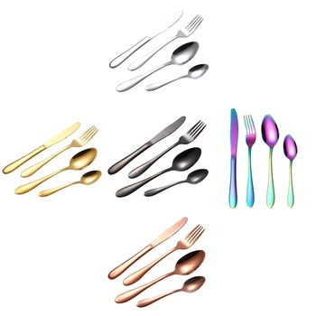 AFBC 4Set 16Pcs Dinnerware Set 304 Stainless Steel Cutlery Set Knife Fork Spoon Tableware Wedding Silverware Set
AFBC 4Set 16Pcs Dinnerware Set 304 Stainless Steel Cutlery Set Knife Fork Spoon Tableware Wedding Silverware Set