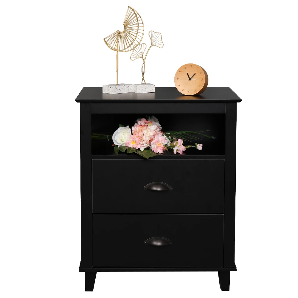 FCH 2-Drawer End Table Nightstand Side Table with Storage Black US warehouse (58 x 40 x 70)cm
FCH 2-Drawer End Table Nightstand Side Table with Storage Black US warehouse (58 x 40 x 70)cm