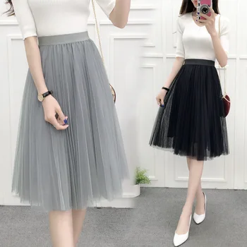 A Line Midi Skirt Faldas Mujer Moda 2020 Elegantes Summer Retro Pleated Skirts Tulle Skirt Fashion Streetwear Spodnica Plisowana
A Line Midi Skirt Faldas Mujer Moda 2020 Elegantes Summer Retro Pleated Skirts Tulle Skirt Fashion Streetwear Spodnica Plisowana