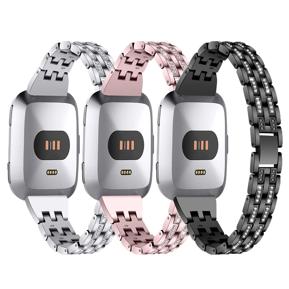 Watch Smart Watch Metal Watch Wristband for Fitbit Versa/Lite Metallic Diamond Strap Replacement Wristband Watch Accessories
Watch Smart Watch Metal Watch Wristband for Fitbit Versa/Lite Metallic Diamond Strap Replacement Wristband Watch Accessories