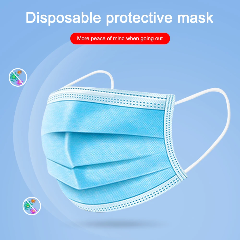 100pcs Non Woven Disposable Face Mouth Mask Dustproof 3 Layer Protective Mask Dust Filter Anti-fog Fast Shipping In Stock Mask
100pcs Non Woven Disposable Face Mouth Mask Dustproof 3 Layer Protective Mask Dust Filter Anti-fog Fast Shipping In Stock Mask