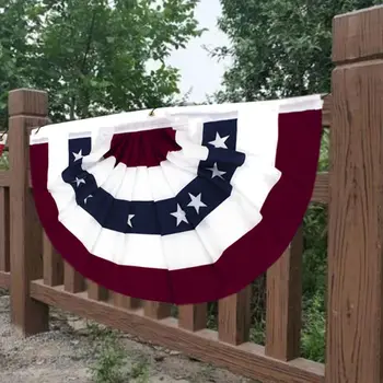 Fade Resistant Flag Fan Shape Decoration Practical Garden Festival Outdoor Stars Pleated Brass Grommets American Bunting Durable
Fade Resistant Flag Fan Shape Decoration Practical Garden Festival Outdoor Stars Pleated Brass Grommets American Bunting Durable