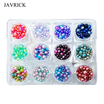 1 Box 12 Colors Charms Gradient Pearls Round Shiny 3D Nail Art Beads Crafts DIY Decorations
1 Box 12 Colors Charms Gradient Pearls Round Shiny 3D Nail Art Beads Crafts DIY Decorations