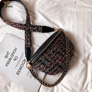 DORANMI Autumn Patchwork Fanny Pack 2019 Women's Belt Bags Female Crossbody Chest Bag Female Autumn Nerka Chain Belt Bags BG294 
DORANMI Autumn Patchwork Fanny Pack 2019 Women's Belt Bags Female Crossbody Chest Bag Female Autumn Nerka Chain Belt Bags BG294