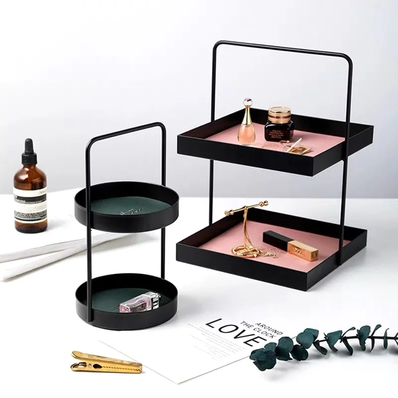 Nordic Luxury Double Layer Leather Storage Tray Snack Tray Rack With Handle Porch Ornament Sundries Cosmetics Storage Shelf
Nordic Luxury Double Layer Leather Storage Tray Snack Tray Rack With Handle Porch Ornament Sundries Cosmetics Storage Shelf