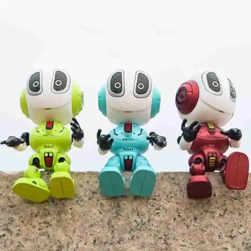 Recording Rc Alloy Robot Sensing LED Eyes Smart Voice DIY Body Multi-function Deformation Music Model Toy Kids Gift | Игрушки и хобби