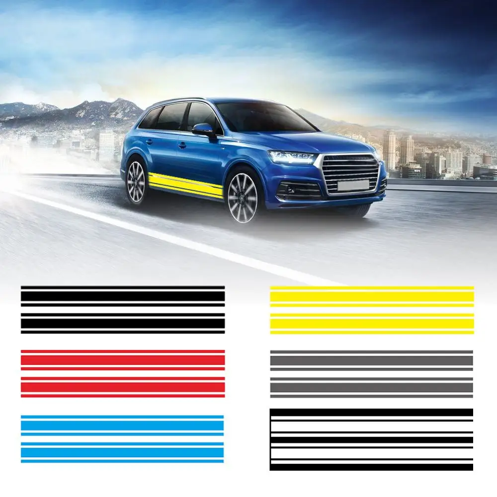 Auto Side Body Sports Racing Long Stripe Car Stickers Vinyl Decals DIY Sticker Universal Car Styling Accessories
Auto Side Body Sports Racing Long Stripe Car Stickers Vinyl Decals DIY Sticker Universal Car Styling Accessories