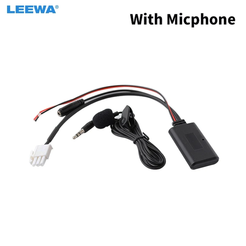 LEEWA 5X автомобильный 3-контактный CD беспроводной Bluetooth модуль аудиовход Aux кабель