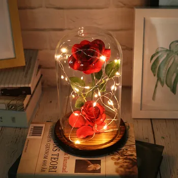 Beauty And The Beast Romantic Simulation Rose Valentine's Day present Glass Cover Led Micro Landscape
Beauty And The Beast Romantic Simulation Rose Valentine's Day present Glass Cover Led Micro Landscape