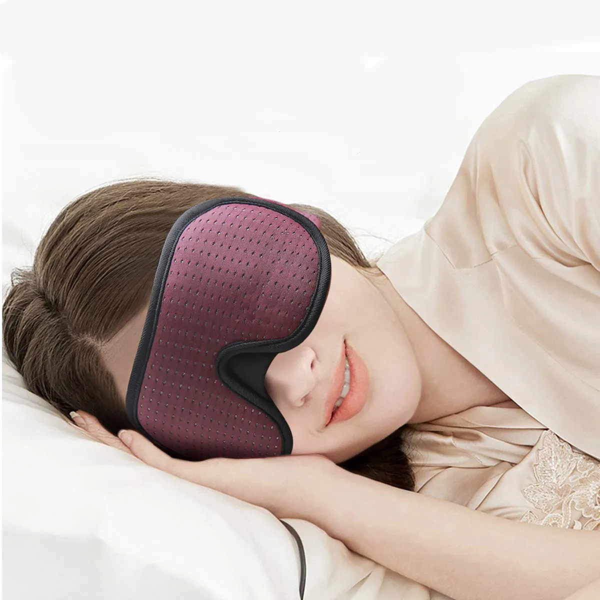 Фото Blocking Light Sleeping Eye Mask Soft Padded Travel Shade Cover Rest Relax Blindfold Sleep Eyepatch | Красота и здоровье