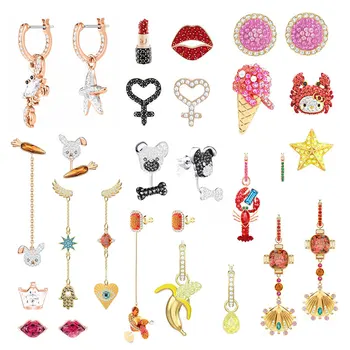 High Quality SWA ED001 Earring Original 1: 1 Ladies Fashion Pop Cartoon Crab Banana Ice Cream Ear Line Earring Jewelry.
High Quality SWA ED001 Earring Original 1: 1 Ladies Fashion Pop Cartoon Crab Banana Ice Cream Ear Line Earring Jewelry.