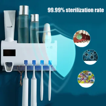 Toothpaste Squeezer Toothbrush UV Disinfection Box 8 Minutes Disinfection Sterilization effect Sterilizer Mounted Holder Wall
Toothpaste Squeezer Toothbrush UV Disinfection Box 8 Minutes Disinfection Sterilization effect Sterilizer Mounted Holder Wall