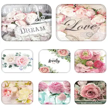 Rose Flower Kitchen Entrance Door Mat Coral Velvet Carpet Rubber Colorful Indoor Floor Mats Non-Anti-Slip Kitchen Rug 
Rose Flower Kitchen Entrance Door Mat Coral Velvet Carpet Rubber Colorful Indoor Floor Mats Non-Anti-Slip Kitchen Rug