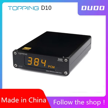 TOPPING D10 Audio Amplifier Digital USB DAC Hifi Spdif DAC Amp ES9018KAM DSD DAC Player Audio Decoder xmos xu208 Balanced Out
TOPPING D10 Audio Amplifier Digital USB DAC Hifi Spdif DAC Amp ES9018KAM DSD DAC Player Audio Decoder xmos xu208 Balanced Out