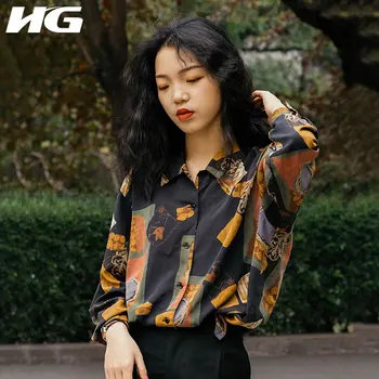 HG Vintage Baroque Printed Womens Tops and Blouses Fashion Loose Long Sleeve Shirt Korean Style Trend Women Clothes XJ4303
HG Vintage Baroque Printed Womens Tops and Blouses Fashion Loose Long Sleeve Shirt Korean Style Trend Women Clothes XJ4303