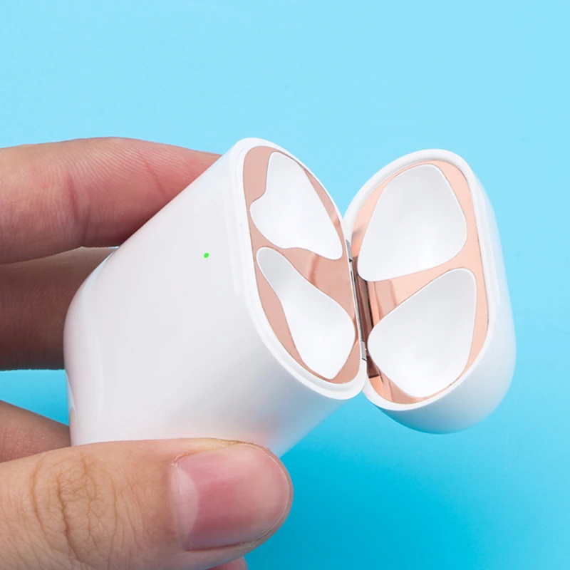 Ultra Thin Skin Metal Dust Guard sticker for Apple AirPods 2 Case Cover Dust-proof Protective Sticker Skin Metal Film
Ultra Thin Skin Metal Dust Guard sticker for Apple AirPods 2 Case Cover Dust-proof Protective Sticker Skin Metal Film
