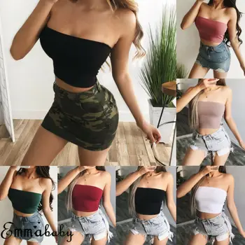 Women Lady Tube Tops Girl's Summer Sexy Off Shoulder Sleeveless Elastic Tube Tops Bra Blouse Bandeau Strapless Crop Top Shirt
Women Lady Tube Tops Girl's Summer Sexy Off Shoulder Sleeveless Elastic Tube Tops Bra Blouse Bandeau Strapless Crop Top Shirt