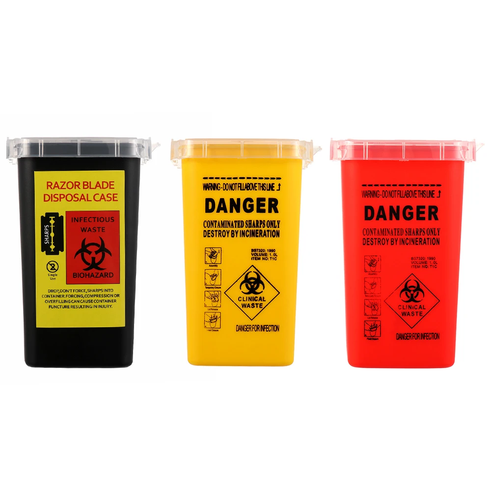 1L Capacity Sharps Container Medical Needles Bin Biohazard Tattoo Piercing Needles Disposal Collect Box Tattoo Artist Waste Box
1L Capacity Sharps Container Medical Needles Bin Biohazard Tattoo Piercing Needles Disposal Collect Box Tattoo Artist Waste Box