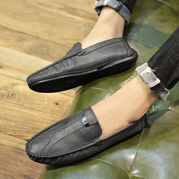 Cheap Italian Mens Shoes Outdoor Casual Luxury Brand Men Loafers Leather Moccasins Flats Men Breathable Slip on Boat Shoes 
Cheap Italian Mens Shoes Outdoor Casual Luxury Brand Men Loafers Leather Moccasins Flats Men Breathable Slip on Boat Shoes