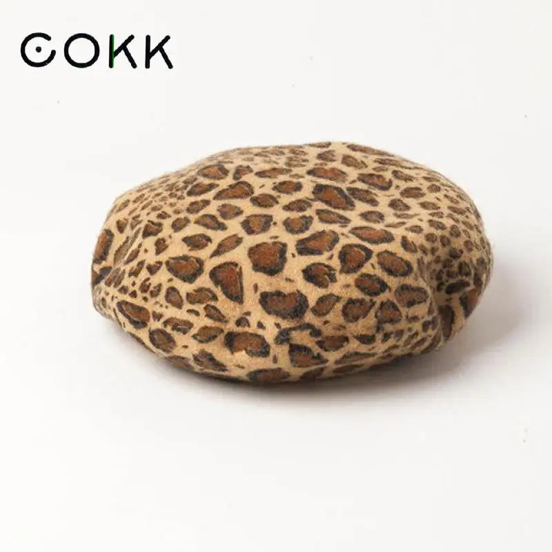 COKK Leopard Hat Wool Beret Winter Women Hat Painter Cap Gorras Bones Femininos Thick Warm Flat Hat Female Vintage Bonnet
COKK Leopard Hat Wool Beret Winter Women Hat Painter Cap Gorras Bones Femininos Thick Warm Flat Hat Female Vintage Bonnet