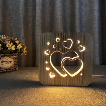 GloryStar LED Soild Wood Valentine's Day Two Hearts Shape Night Light Creative Wooden Carving Lamp
GloryStar LED Soild Wood Valentine's Day Two Hearts Shape Night Light Creative Wooden Carving Lamp