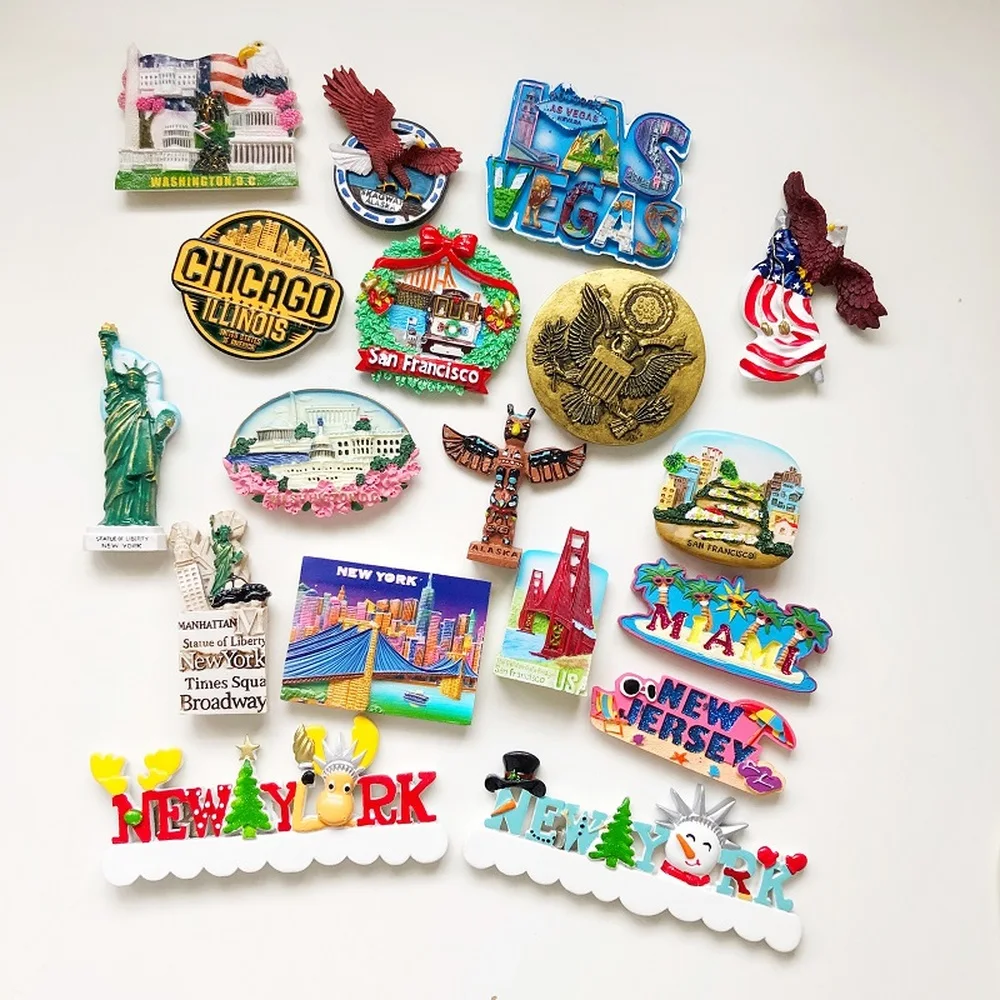 BABELEMI USA Refrigerator Magnets New York Las Vegas Chicago San Francisco Miami Alaska Souvenirs Fridge Magnet Home Decoration
BABELEMI USA Refrigerator Magnets New York Las Vegas Chicago San Francisco Miami Alaska Souvenirs Fridge Magnet Home Decoration