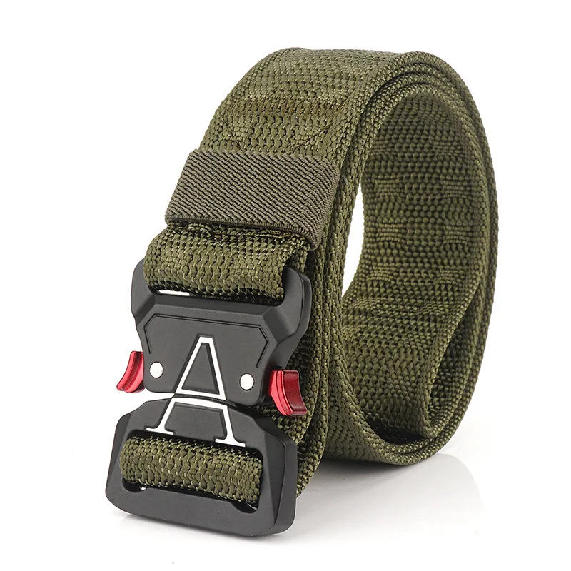125cm Nylon Waist Belts Zinc Alloy Tactical Belt Quick Release Inserting Buckle Casual Elastic Nylon Long Waist Belt
125cm Nylon Waist Belts Zinc Alloy Tactical Belt Quick Release Inserting Buckle Casual Elastic Nylon Long Waist Belt