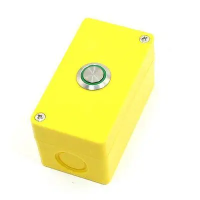 

SPDT 1NC+1NO Green Indicator Self Locking Metallic Push Button Station