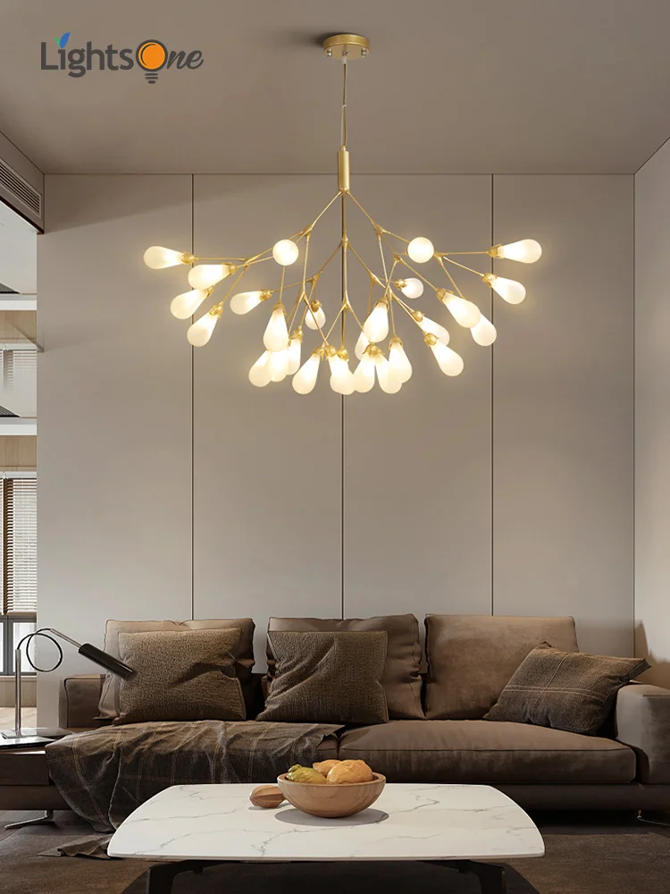 Постмодерн люстра Светлячок скандинавский креативный светильник для спальни