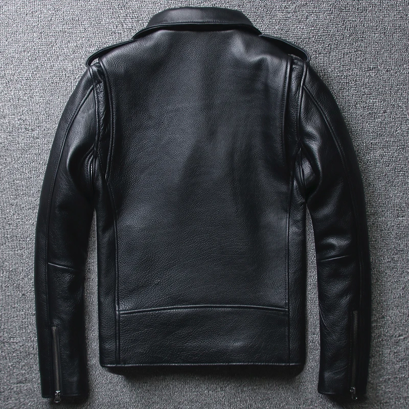 Mens Geninue Jacket Cow Leather Short Slim Motocycle plus Size Jackets Spring Autumn Jaqueta couro MF139
Mens Geninue Jacket Cow Leather Short Slim Motocycle plus Size Jackets Spring Autumn Jaqueta couro MF139