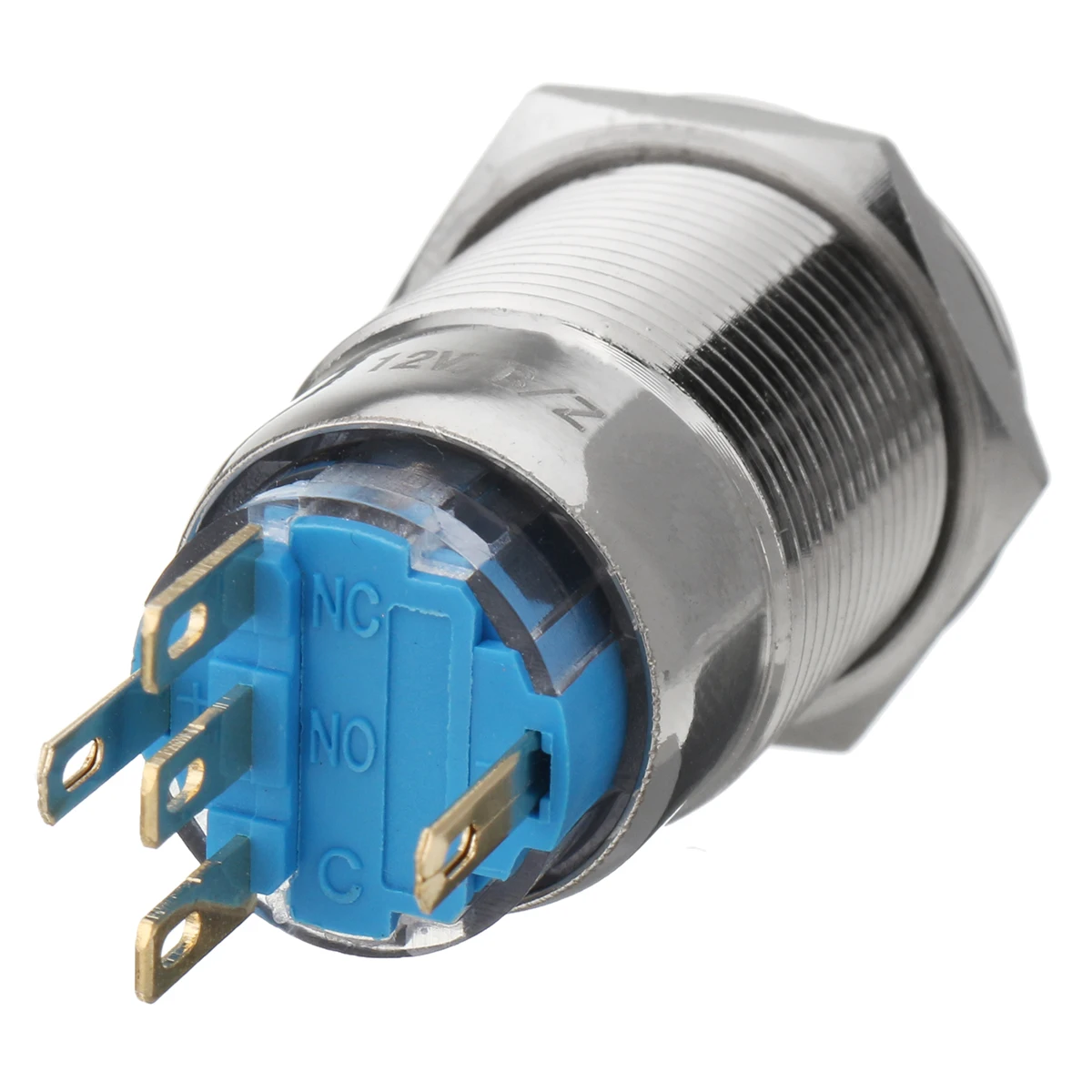 19mm 12V LED IP65 Push Button On Off Dome Light Switch 19mm 12V LED IP65 Push Button On Off Dome Light Switch