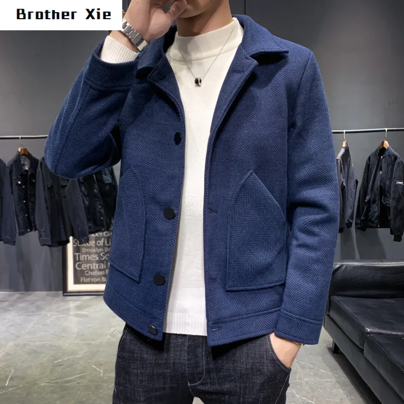 Winter Short Woolen Coat Men's Slim Fashion Retro Casual Tartan Coat Man Street Wild British Wind Woolen Jacket Male Clothes
Winter Short Woolen Coat Men's Slim Fashion Retro Casual Tartan Coat Man Street Wild British Wind Woolen Jacket Male Clothes