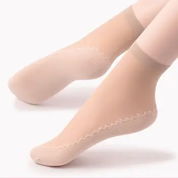 High Elastic Bamboo Female Short Socks Thin Crystal Transparent Silk Socks Girl Ankle Sox Anti-slip Ankle Socks
High Elastic Bamboo Female Short Socks Thin Crystal Transparent Silk Socks Girl Ankle Sox Anti-slip Ankle Socks