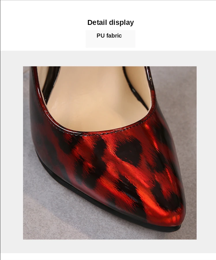 Leopard Leather Extreme High Heels 16cm Female Shoes Ankle Strap Sexy Model Small Heel Women Shoes Pumps Big Size 35-46 Leopard Leather Extreme High Heels 16cm Female Shoes Ankle Strap Sexy Model Small Heel Women Shoes Pumps Big Size 35-46
