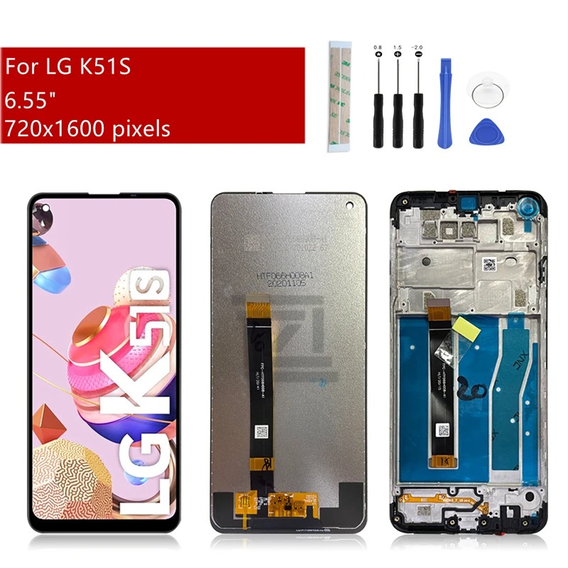 ЖК-дисплей для LG K51S LMK410EMW, дисплей с рамкой LMK510EMW, запасные части для ремонта, 6,55 дюйма
ЖК-дисплей для LG K51S LMK410EMW, дисплей с рамкой LMK510EMW, запасные части для ремонта, 6,55 дюйма