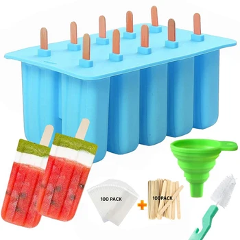 DIY sicle Molds Shapes Food Grade Silicone Ice sicle Maker with Sticks, sicle Bags, Brush & Funnel
DIY sicle Molds Shapes Food Grade Silicone Ice sicle Maker with Sticks, sicle Bags, Brush & Funnel