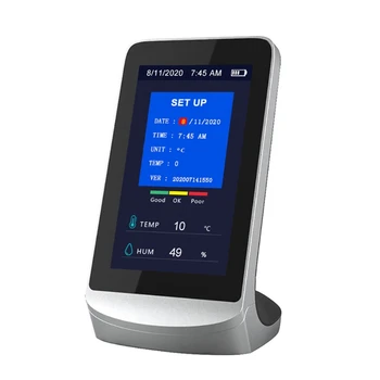 Multifunction Air Quality Monitor PM2.5 Detector CO2 Gas Analyzer Dust Sensor LCD Display tester indoor Pollution Meter
Multifunction Air Quality Monitor PM2.5 Detector CO2 Gas Analyzer Dust Sensor LCD Display tester indoor Pollution Meter