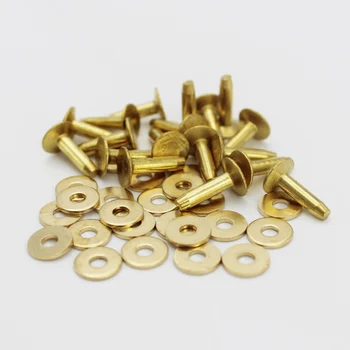 100pcs rivets for leather brass cap diameter 9mm,shank length 12mm
100pcs rivets for leather brass cap diameter 9mm,shank length 12mm