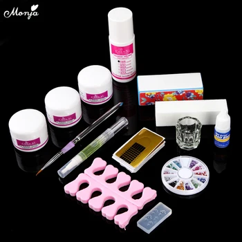 Monja Acrylic Liquid Powder DIY Home Nail Art Kit Painting Brush Rhinestone Nail Glue Extension Form Nail File Manicure Tool Set
Monja Acrylic Liquid Powder DIY Home Nail Art Kit Painting Brush Rhinestone Nail Glue Extension Form Nail File Manicure Tool Set