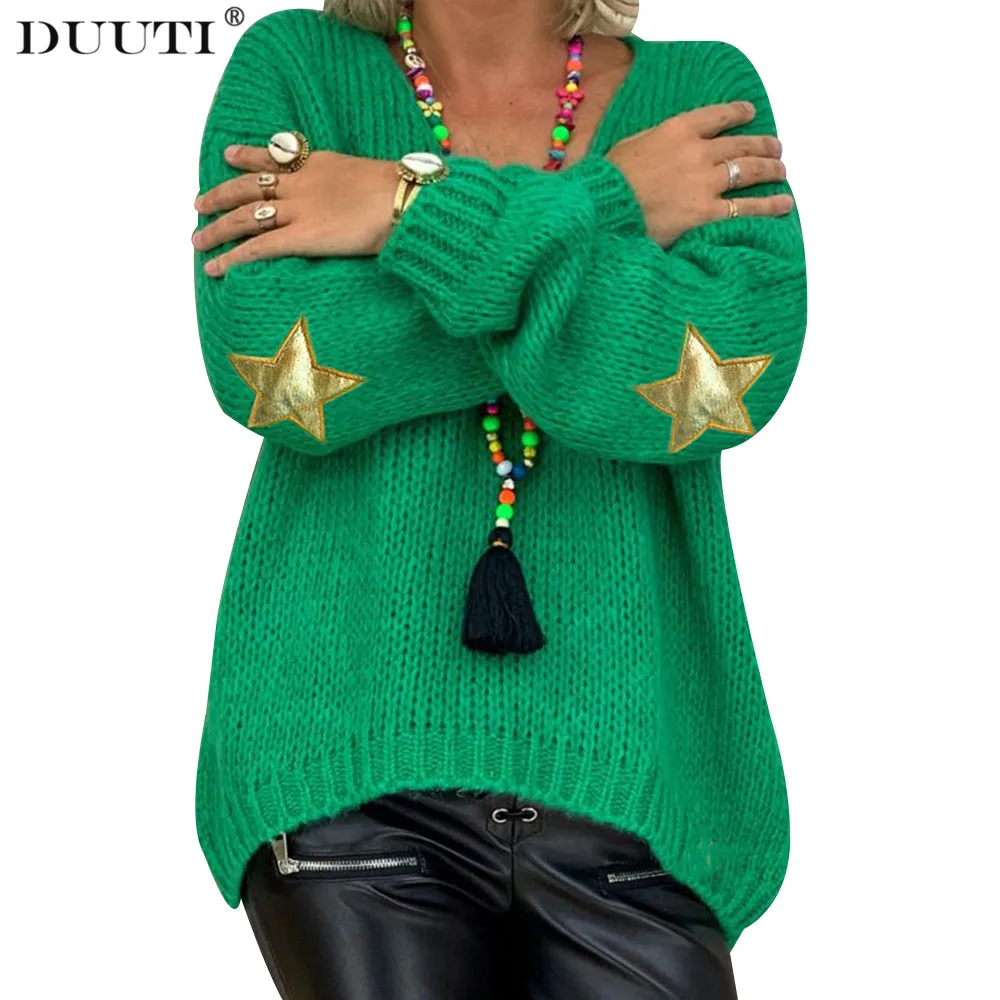 Christmas Sweater Women Warm Winter For Women Solid Causal Sweater Femme Vintage Loose Pullover D30
Christmas Sweater Women Warm Winter For Women Solid Causal Sweater Femme Vintage Loose Pullover D30