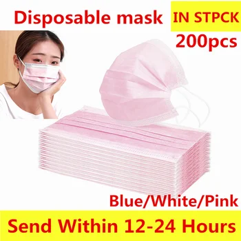 200 Pcs Masks Pink Disposable Non-woven 3-layer Face Mask Breathable Mask with Elastic Earband Breathable Adult Face Mouth Mask
200 Pcs Masks Pink Disposable Non-woven 3-layer Face Mask Breathable Mask with Elastic Earband Breathable Adult Face Mouth Mask