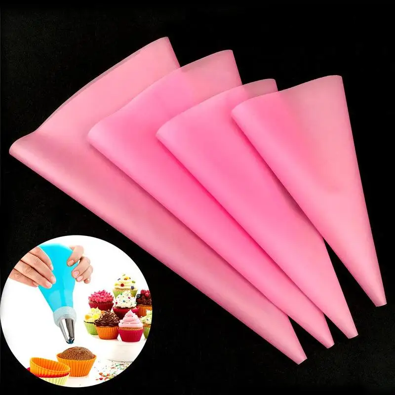 4pcs Confectionery Bag Silicone Icing Piping Cream Pastry Bag Nozzle DIY Cake Decorating Baking Decorating Tools Dropship
4pcs Confectionery Bag Silicone Icing Piping Cream Pastry Bag Nozzle DIY Cake Decorating Baking Decorating Tools Dropship