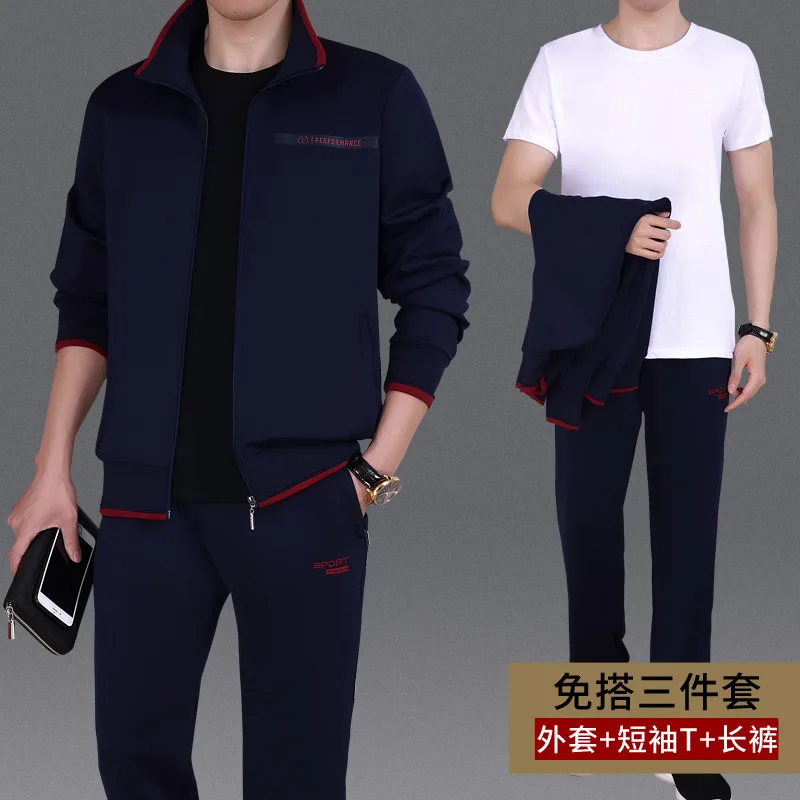 Middle-aged Sports Set Men's Daddy Clothes Spring And Autumn Casual Sports Clothing Three-piece Set Large Size Middle-aged Sport
Middle-aged Sports Set Men's Daddy Clothes Spring And Autumn Casual Sports Clothing Three-piece Set Large Size Middle-aged Sport