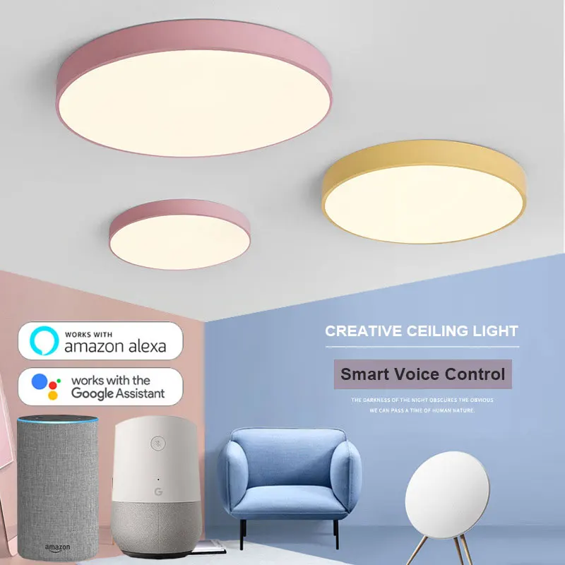 Modern Simplicity LED Ceiling Lights Smart APP Alexa Google Home Voice Control Ceiling Light Kitchen Bedroom Balcony Aisle Lamp
Modern Simplicity LED Ceiling Lights Smart APP Alexa Google Home Voice Control Ceiling Light Kitchen Bedroom Balcony Aisle Lamp