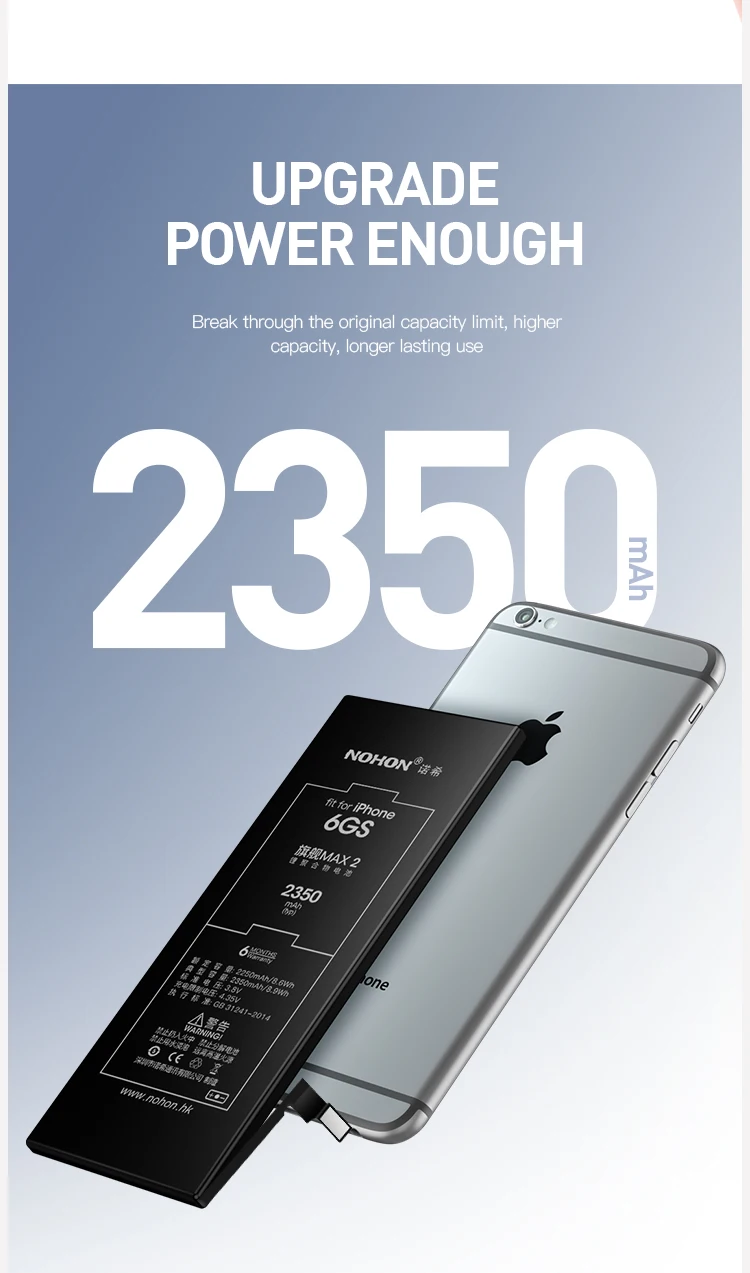 Original NOHON Battery For iPhone H1f04f40b943d48ae83c1fe4c46bff27aW.jpg - Original NOHON Battery For iPhone