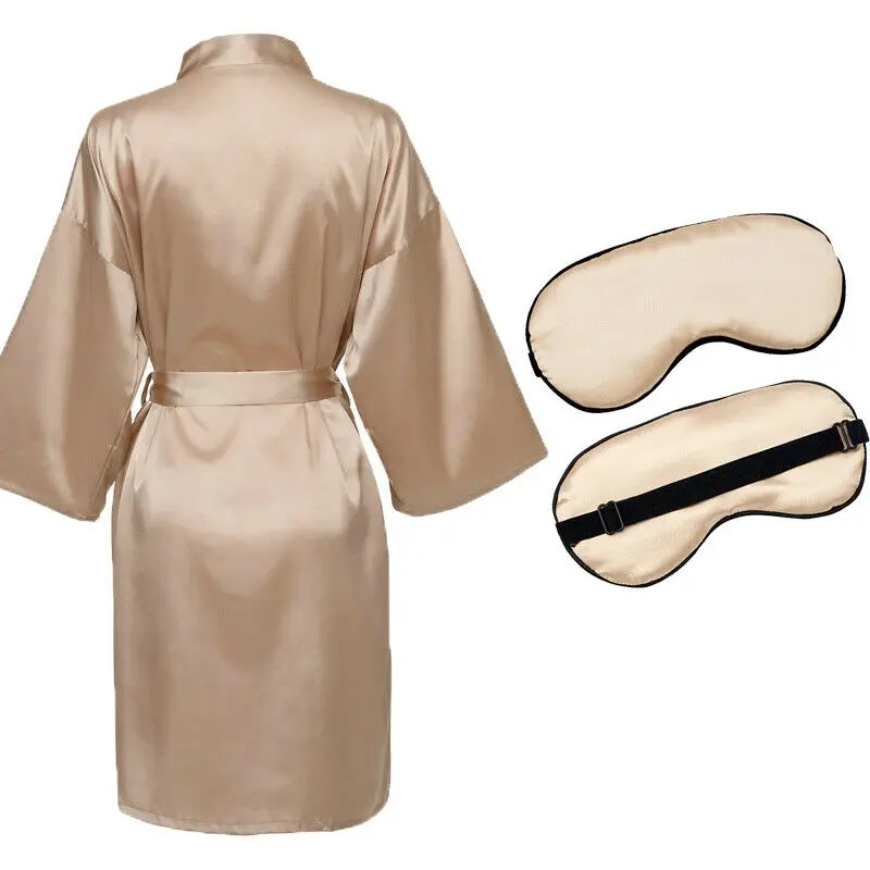 2019 NEW Satin Silk Robe & Silk Sleep Eye Mask Bridal Robes Bride Bridesmaid Souvenir Wedding Gift
2019 NEW Satin Silk Robe & Silk Sleep Eye Mask Bridal Robes Bride Bridesmaid Souvenir Wedding Gift