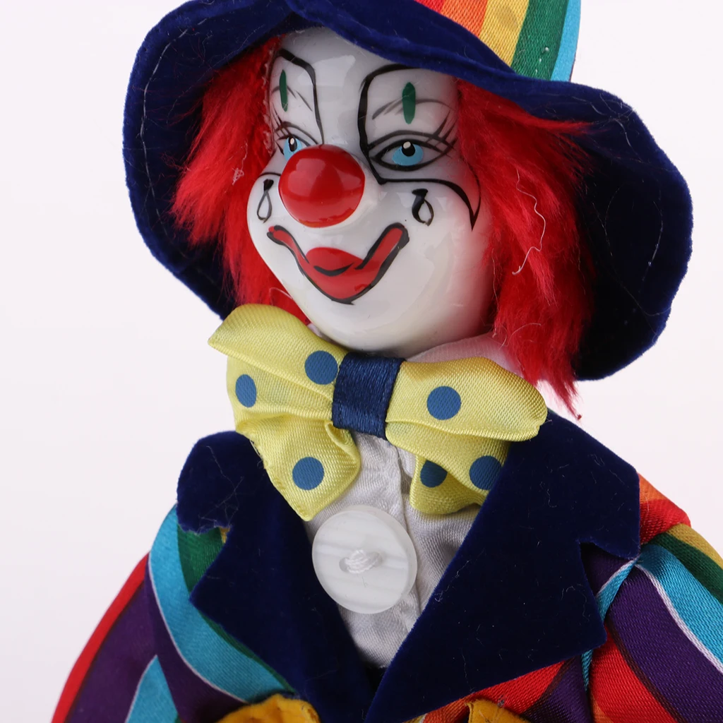 7inch Funny Clown Porcelain Joker Doll, Valentin Gift for Him or Girlfriend Party Decoration Home Table Desk Top Ornaments 7inch Funny Clown Porcelain Joker Doll, Valentin Gift for Him or Girlfriend Party Decoration Home Table Desk Top Ornaments