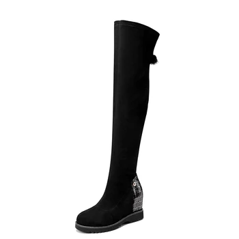 Female height increasing Boots Party Shoes Woman Black Sexy Stretch Boots Warm Women Over The Knee High Boots size 41 42
Female height increasing Boots Party Shoes Woman Black Sexy Stretch Boots Warm Women Over The Knee High Boots size 41 42
